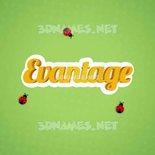 evantage in Ladybugs style - 3D name wallpaper evantage in Ladybugs style - 3D name wallpaper