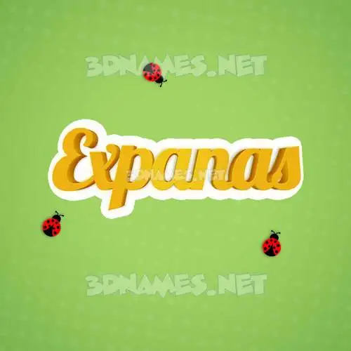 expanas in Ladybugs style - 3D name wallpaper expanas in Ladybugs style - 3D name wallpaper