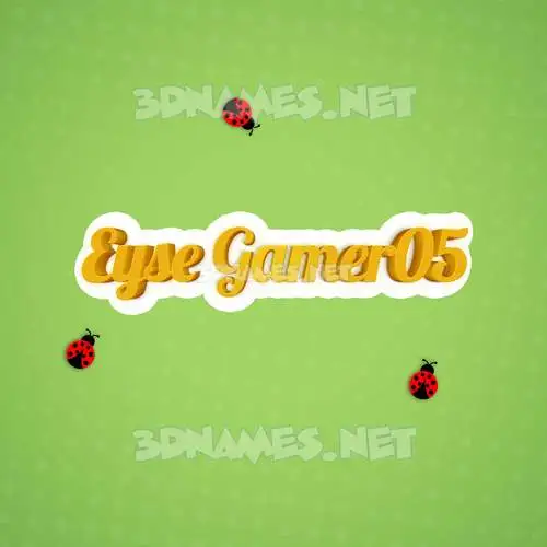 eyse gamer05 in Ladybugs style - 3D name wallpaper eyse gamer05 in Ladybugs style - 3D name wallpaper