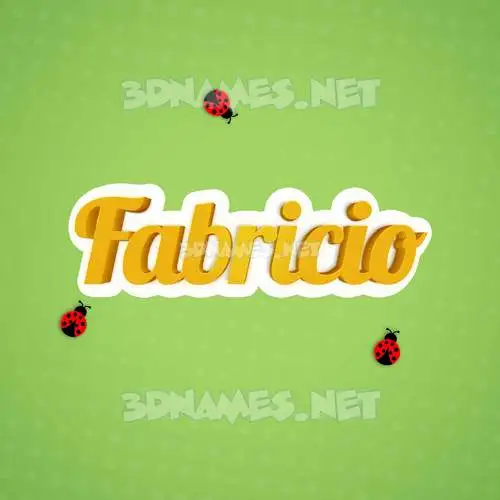 fabricio in Ladybugs style - 3D name wallpaper fabricio in Ladybugs style - 3D name wallpaper
