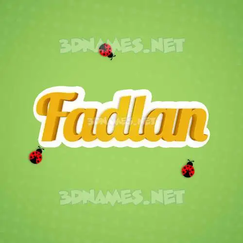 fadlan in Ladybugs style - 3D name wallpaper fadlan in Ladybugs style - 3D name wallpaper