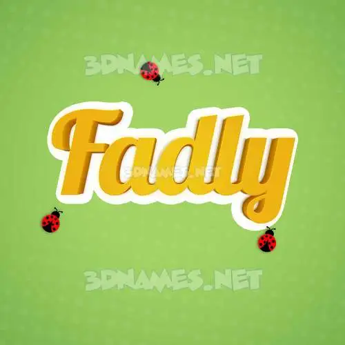 fadly in Ladybugs style - 3D name wallpaper fadly in Ladybugs style - 3D name wallpaper