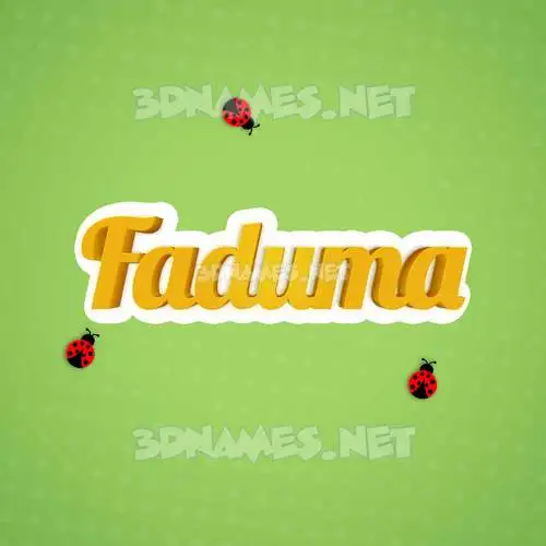 faduma in Ladybugs style - 3D name wallpaper faduma in Ladybugs style - 3D name wallpaper