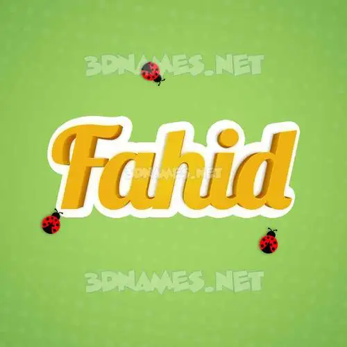 fahid in Ladybugs style - 3D name wallpaper fahid in Ladybugs style - 3D name wallpaper