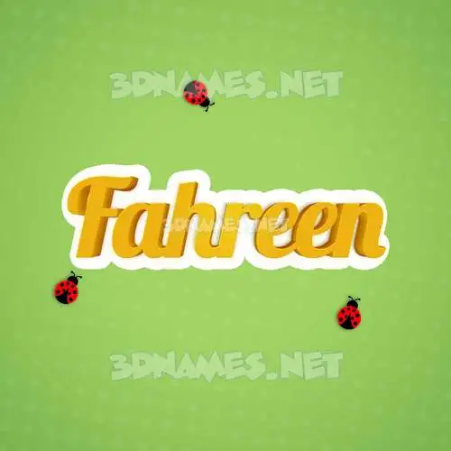 fahreen in Ladybugs style - 3D name wallpaper fahreen in Ladybugs style - 3D name wallpaper