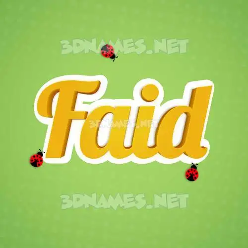 faid in Ladybugs style - 3D name wallpaper faid in Ladybugs style - 3D name wallpaper
