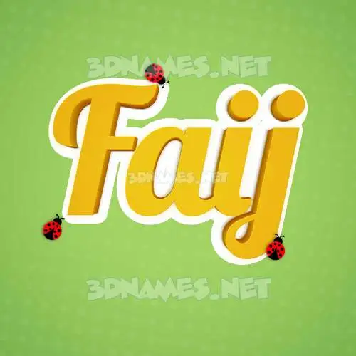 faij in Ladybugs style - 3D name wallpaper faij in Ladybugs style - 3D name wallpaper