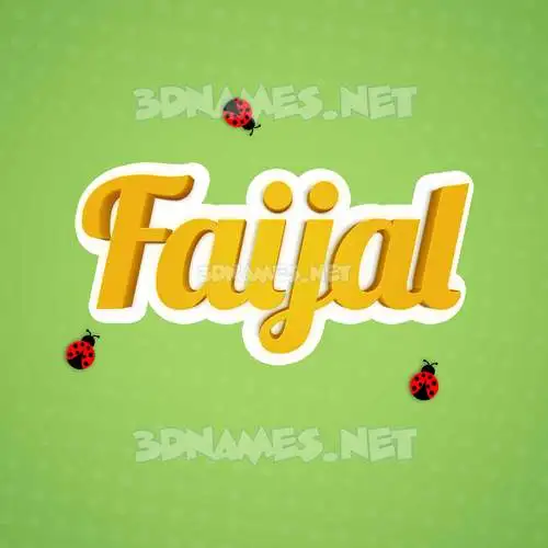 faijal in Ladybugs style - 3D name wallpaper faijal in Ladybugs style - 3D name wallpaper