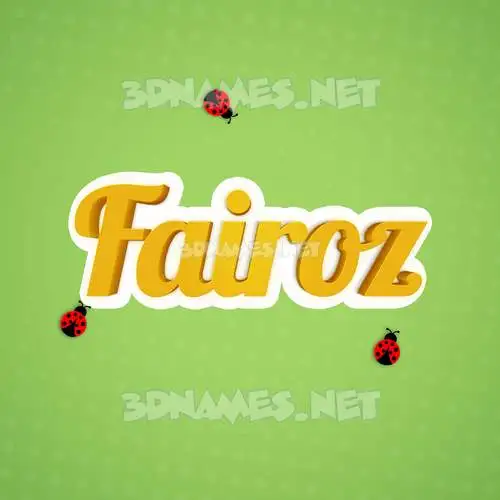 fairoz in Ladybugs style - 3D name wallpaper fairoz in Ladybugs style - 3D name wallpaper