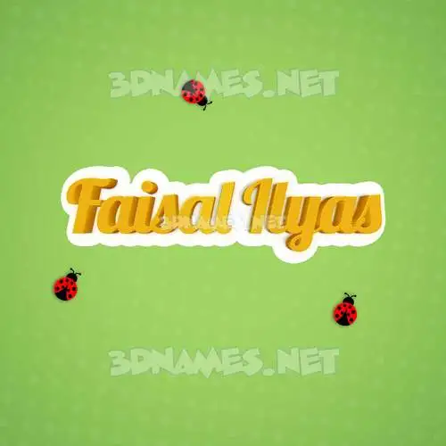 faisal ilyas in Ladybugs style - 3D name wallpaper faisal ilyas in Ladybugs style - 3D name wallpaper