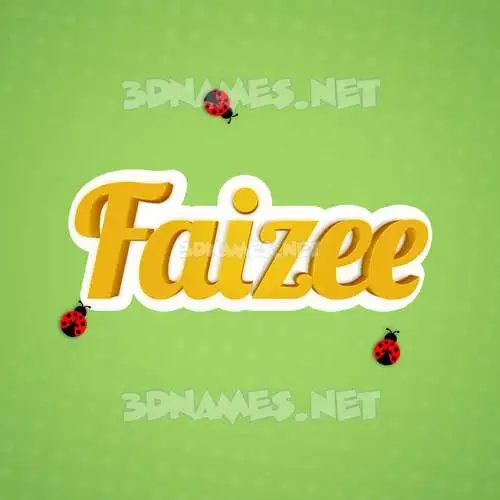 faizee in Ladybugs style - 3D name wallpaper faizee in Ladybugs style - 3D name wallpaper