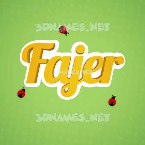 fajer in Ladybugs style - 3D name wallpaper fajer in Ladybugs style - 3D name wallpaper