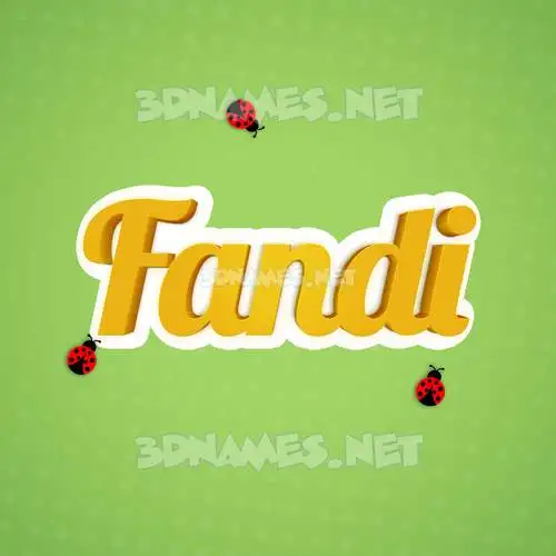fandi in Ladybugs style - 3D name wallpaper fandi in Ladybugs style - 3D name wallpaper