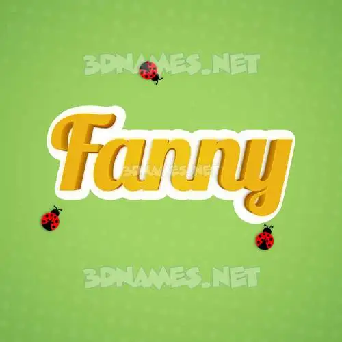 fanny in Ladybugs style - 3D name wallpaper fanny in Ladybugs style - 3D name wallpaper