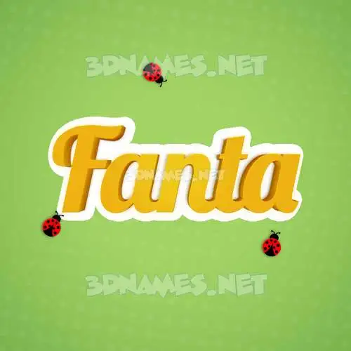 fanta in Ladybugs style - 3D name wallpaper fanta in Ladybugs style - 3D name wallpaper