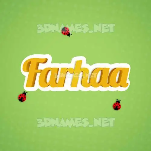 farhaa in Ladybugs style - 3D name wallpaper farhaa in Ladybugs style - 3D name wallpaper