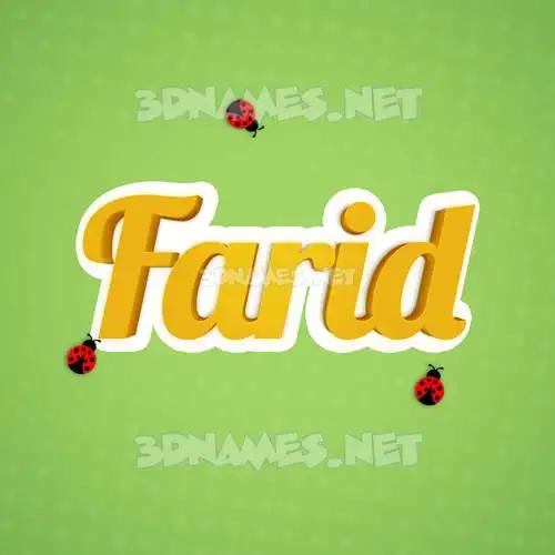 farid in Ladybugs style - 3D name wallpaper farid in Ladybugs style - 3D name wallpaper