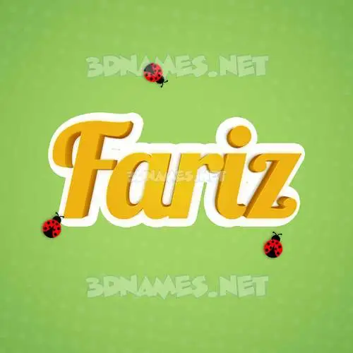 fariz in Ladybugs style - 3D name wallpaper fariz in Ladybugs style - 3D name wallpaper
