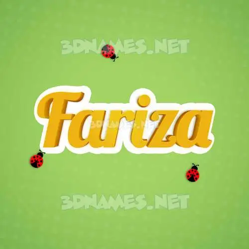 fariza in Ladybugs style - 3D name wallpaper fariza in Ladybugs style - 3D name wallpaper