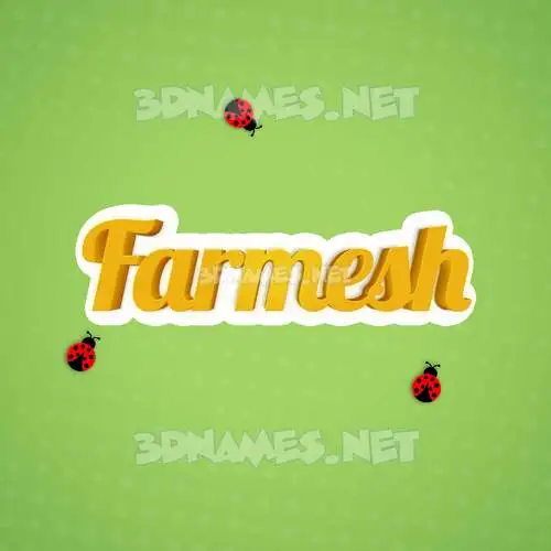 farmesh in Ladybugs style - 3D name wallpaper farmesh in Ladybugs style - 3D name wallpaper
