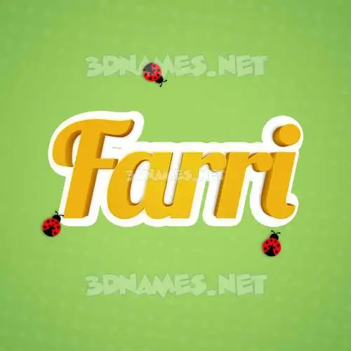 farri in Ladybugs style - 3D name wallpaper farri in Ladybugs style - 3D name wallpaper