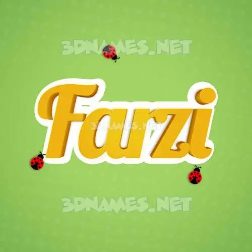 farzi in Ladybugs style - 3D name wallpaper farzi in Ladybugs style - 3D name wallpaper