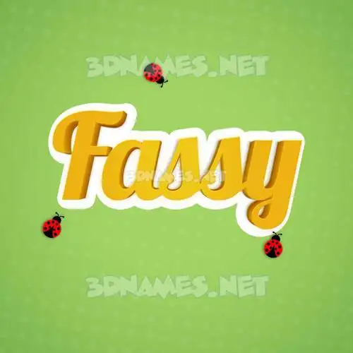 fassy in Ladybugs style - 3D name wallpaper fassy in Ladybugs style - 3D name wallpaper