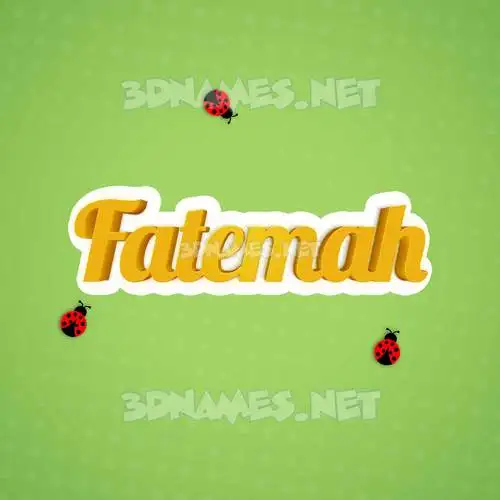 fatemah in Ladybugs style - 3D name wallpaper fatemah in Ladybugs style - 3D name wallpaper