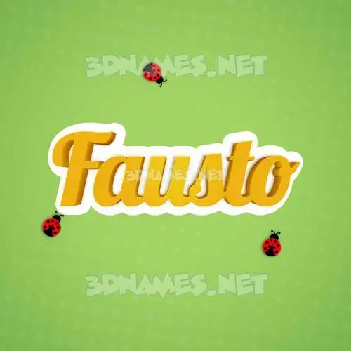 fausto in Ladybugs style - 3D name wallpaper fausto in Ladybugs style - 3D name wallpaper