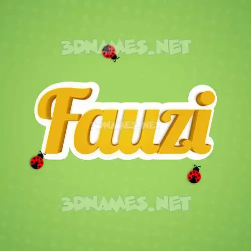 fauzi in Ladybugs style - 3D name wallpaper fauzi in Ladybugs style - 3D name wallpaper