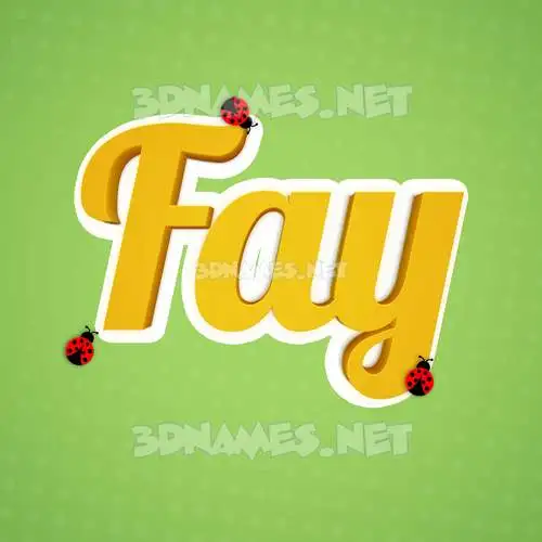 fay in Ladybugs style - 3D name wallpaper fay in Ladybugs style - 3D name wallpaper