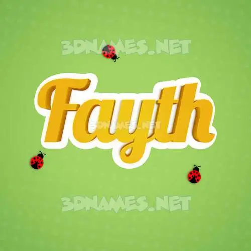 fayth in Ladybugs style - 3D name wallpaper fayth in Ladybugs style - 3D name wallpaper