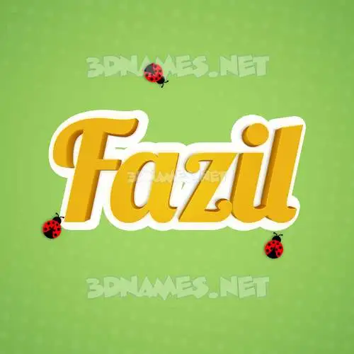 fazil in Ladybugs style - 3D name wallpaper fazil in Ladybugs style - 3D name wallpaper