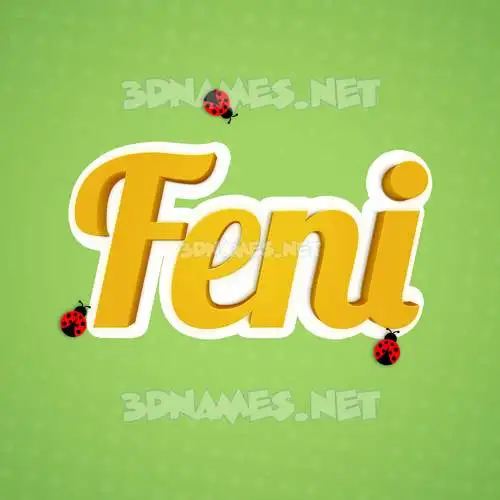 feni in Ladybugs style - 3D name wallpaper feni in Ladybugs style - 3D name wallpaper