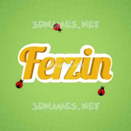 ferzin in Ladybugs style - 3D name wallpaper ferzin in Ladybugs style - 3D name wallpaper
