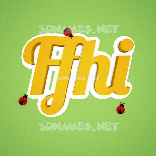 ffhi in Ladybugs style - 3D name wallpaper ffhi in Ladybugs style - 3D name wallpaper