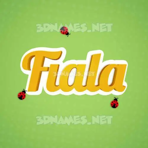 fiala in Ladybugs style - 3D name wallpaper fiala in Ladybugs style - 3D name wallpaper