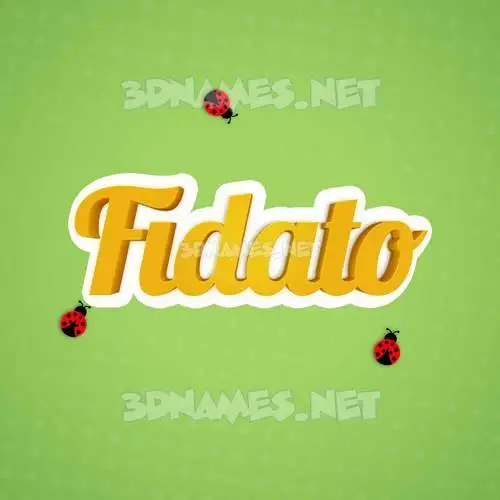 fidato in Ladybugs style - 3D name wallpaper fidato in Ladybugs style - 3D name wallpaper
