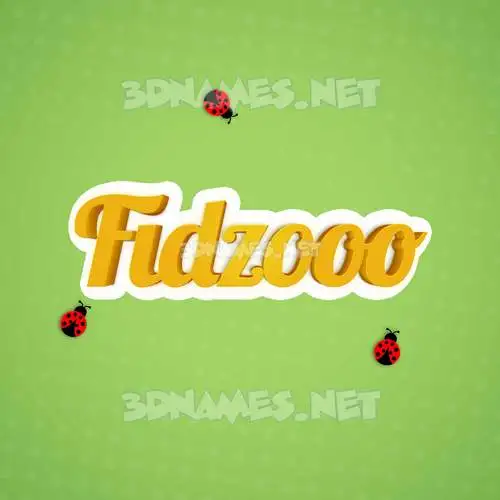 fidzooo in Ladybugs style - 3D name wallpaper fidzooo in Ladybugs style - 3D name wallpaper