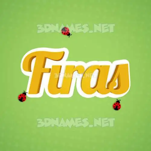 firas in Ladybugs style - 3D name wallpaper firas in Ladybugs style - 3D name wallpaper