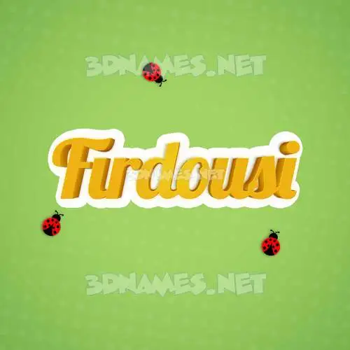 firdousi in Ladybugs style - 3D name wallpaper firdousi in Ladybugs style - 3D name wallpaper