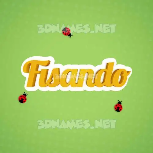fisando in Ladybugs style - 3D name wallpaper fisando in Ladybugs style - 3D name wallpaper