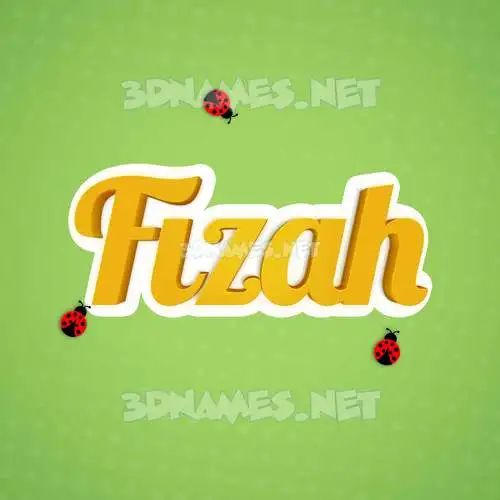 fizah in Ladybugs style - 3D name wallpaper fizah in Ladybugs style - 3D name wallpaper