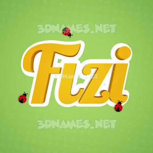 fizi in Ladybugs style - 3D name wallpaper fizi in Ladybugs style - 3D name wallpaper