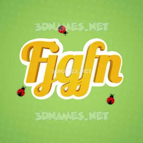 fjgfn in Ladybugs style - 3D name wallpaper fjgfn in Ladybugs style - 3D name wallpaper