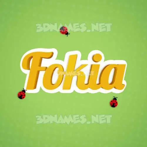 fokia in Ladybugs style - 3D name wallpaper fokia in Ladybugs style - 3D name wallpaper