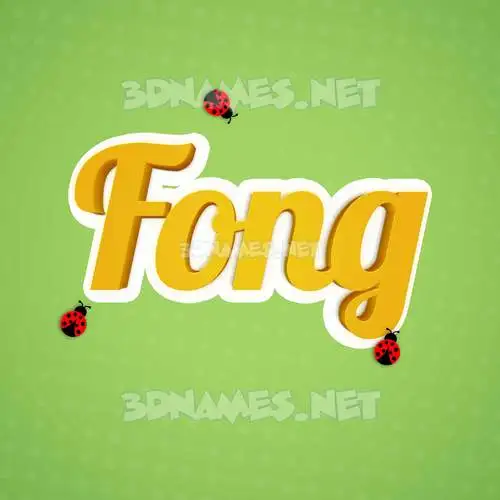 fong in Ladybugs style - 3D name wallpaper fong in Ladybugs style - 3D name wallpaper