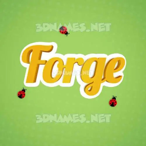 forge in Ladybugs style - 3D name wallpaper forge in Ladybugs style - 3D name wallpaper
