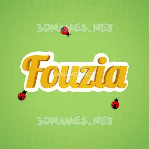 fouzia in Ladybugs style - 3D name wallpaper fouzia in Ladybugs style - 3D name wallpaper