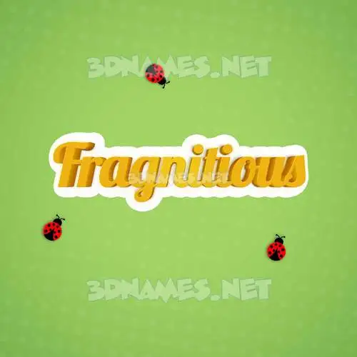 fragnitious in Ladybugs style - 3D name wallpaper fragnitious in Ladybugs style - 3D name wallpaper
